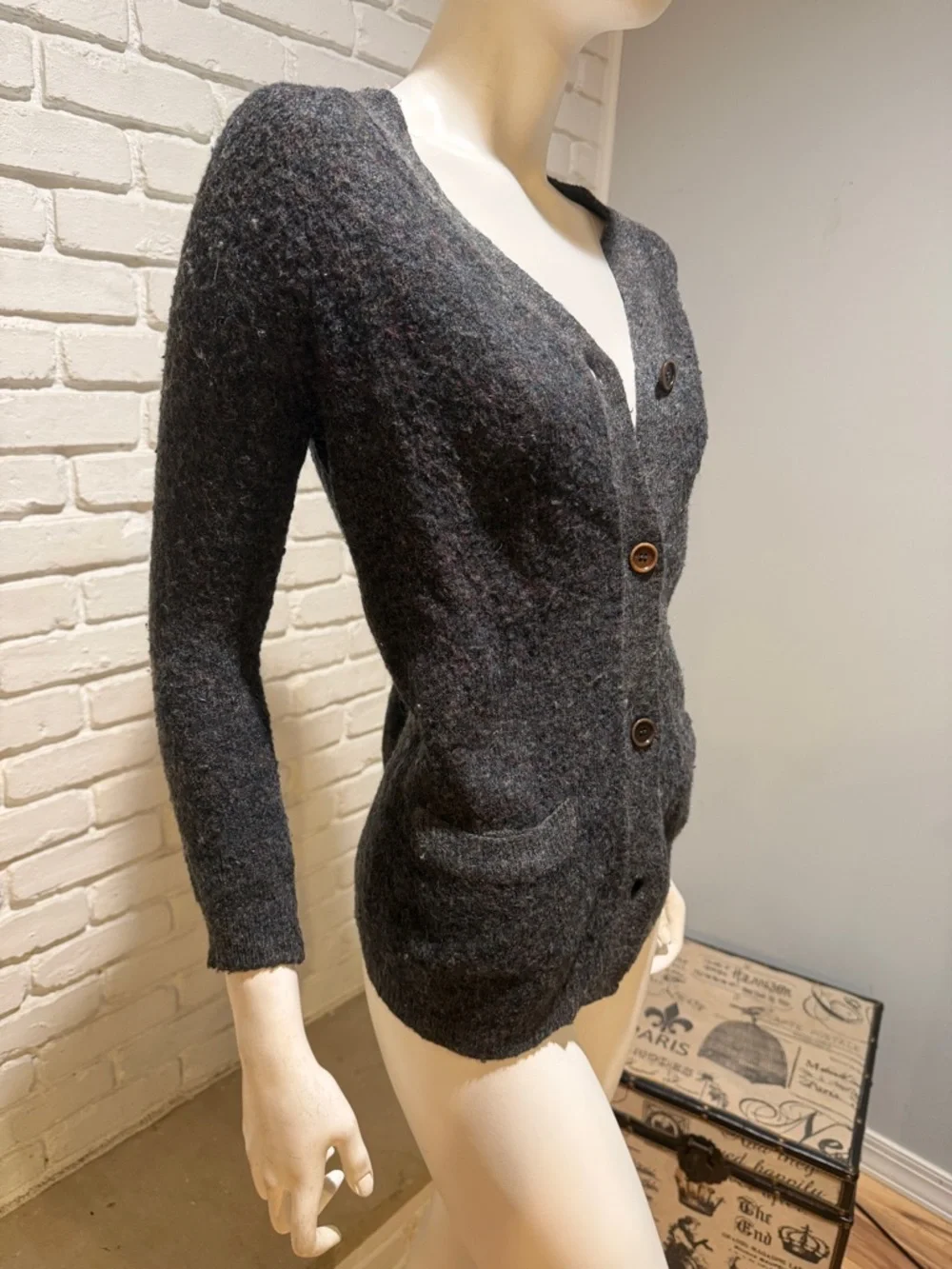 Étoile Isabel Marant Wool Blend Cardigan | Cozy Luxe Parisian Chic Medium